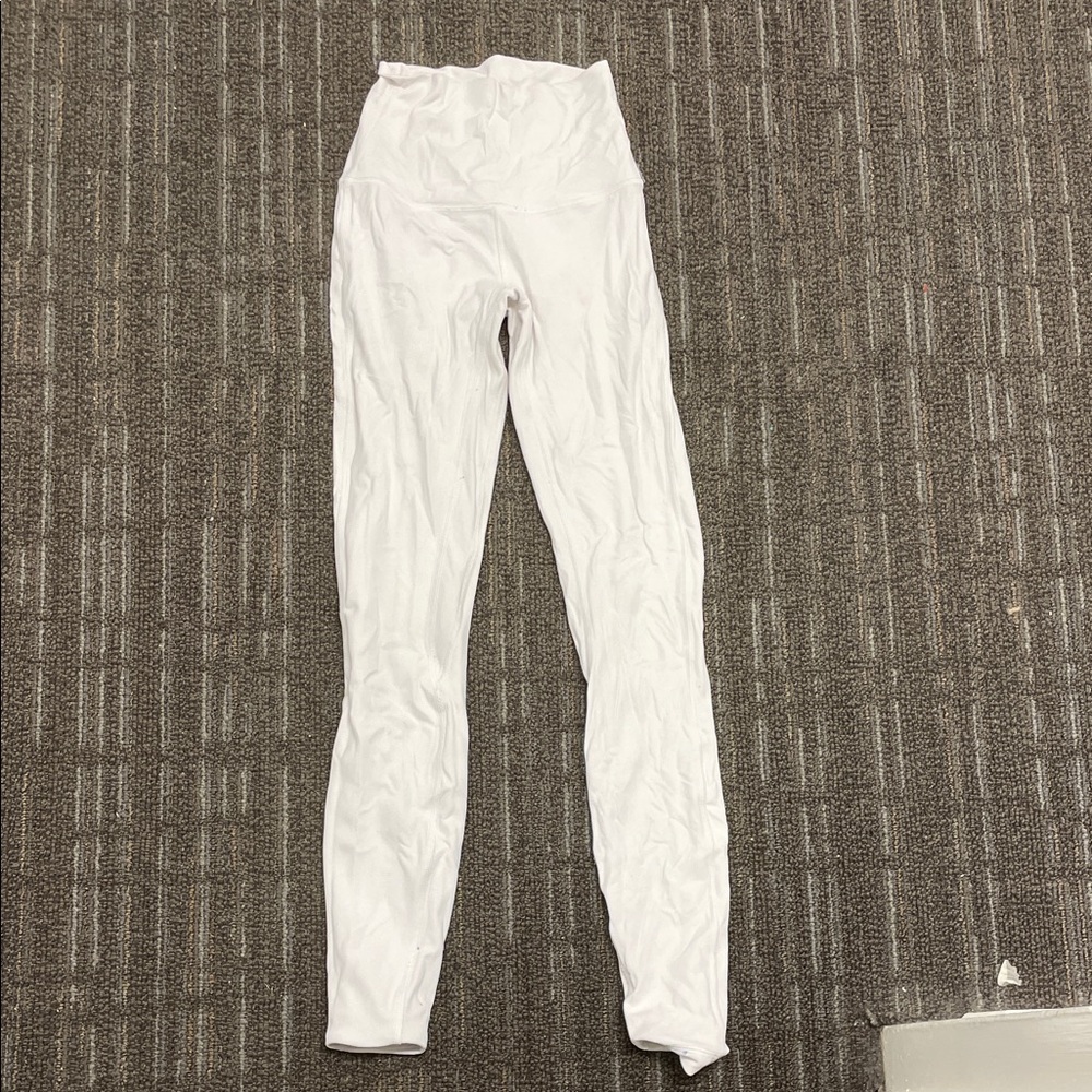 lululemon White High-Waisted Leggings